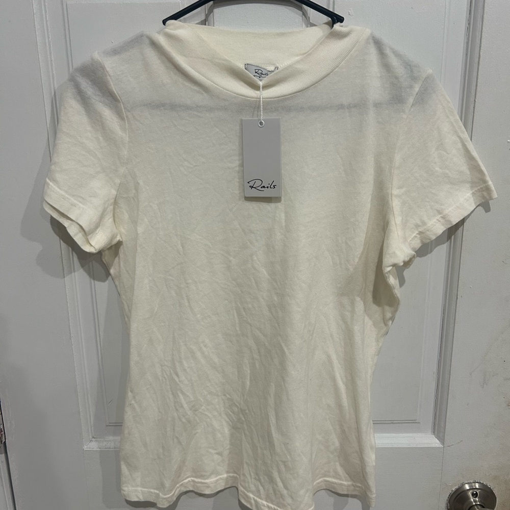 Women's Rails Mockneck T-Shirt 
100% cotton!